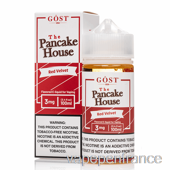 Velours Rouge - La Crêperie - Vapeur Gost - Stylo Vape 100 Ml 3 Mg